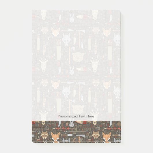 Post-it® Motif de chasse ethnique (Devant)