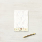Post-it® motif de chat et de poissons (Sur un bureau)