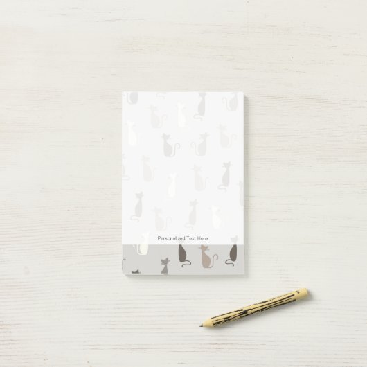 Post-it® Motif de chats (Sur un bureau)