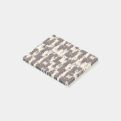 Post-it® Motif de chats blancs et gris (Incliné)