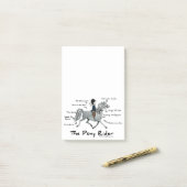 Post-it® Motif de cheval coloré (Sur un bureau)