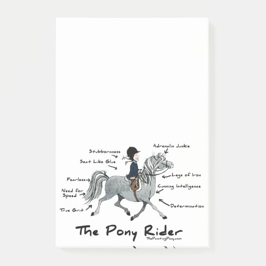 Post-it® Motif de cheval coloré (Devant)