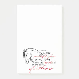 Post-it® Motif de cheval coloré