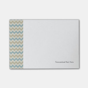 Post-it® Motif de Chevron sur la texture de toile