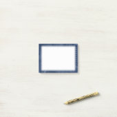 Post-it® Motif de circuit Geek bleu (Sur un bureau)