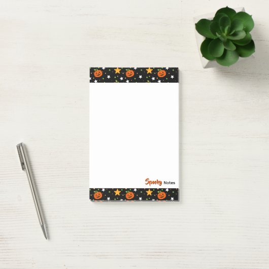 Post-it® Motif de citrouille d'Halloween mignon (Bureau)