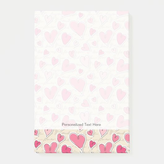Post-it® Motif de coeur (Devant)