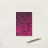 Post-it® Motif de coeur 18 (Sur un bureau)