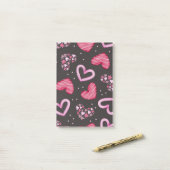 Post-it® Motif de coeur 34 (Sur un bureau)