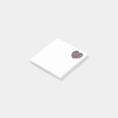 Post-it® Motif de cœur coloré (Incliné)
