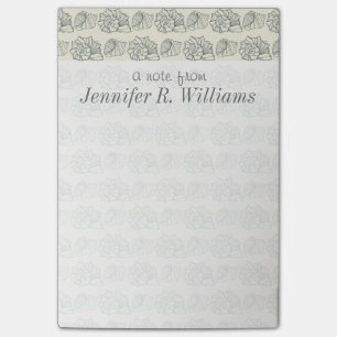 Post-it® Motif de coquillages décoratifs  Ajouter votre nom