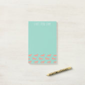 Post-it® Motif de corail et de pinceau (Sur un bureau)