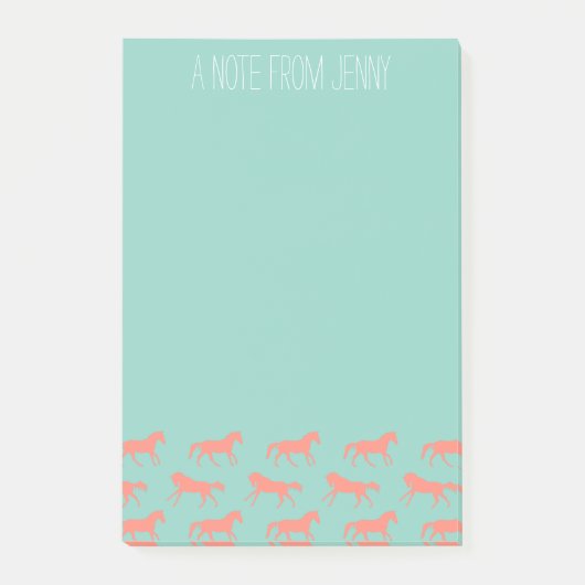 Post-it® Motif de corail et de pinceau (Devant)
