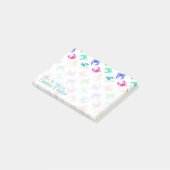 Post-it® Motif De Crabes| Ajouter votre nom (Incliné)