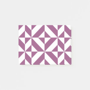 Post-it® Motif de cube géométrique de raisin chaud
