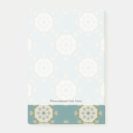 Post-it® Motif de damassé avec les éléments abstraits (Devant)