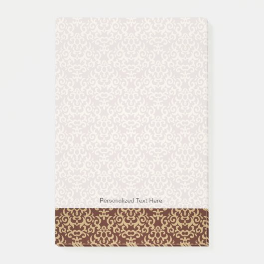 Post-it® Motif de damassé sur l'arrière - plan de gradient (Devant)