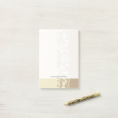 Post-it® motif de dentelle, fleur vintage 7 (Sur un bureau)