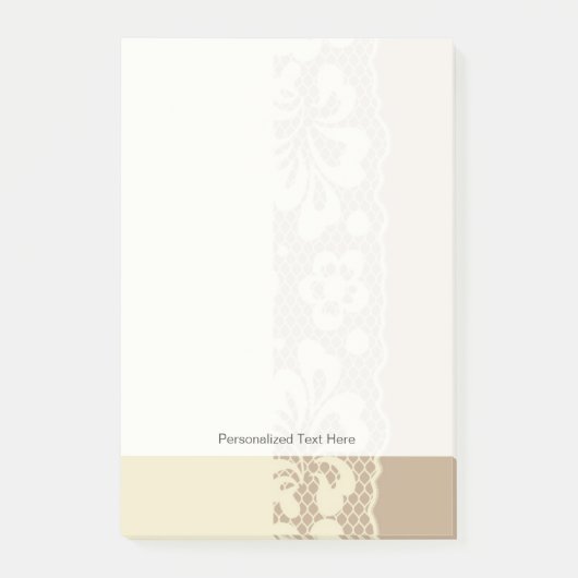 Post-it® motif de dentelle, fleur vintage 7 (Devant)