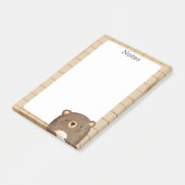 Post-it® Motif de dessin animé de l'ours mignon (Incliné)