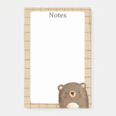 Post-it® Motif de dessin animé de l'ours mignon (Devant)