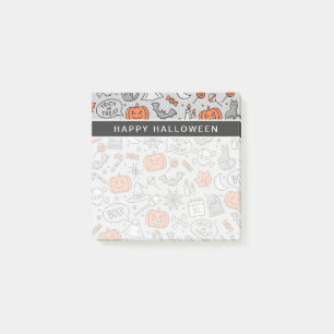 Post-it® Motif de doodle d'Halloween pour enfants mignons