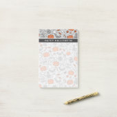 Post-it® Motif de doodle pour les enfants mignons Halloween (Sur un bureau)