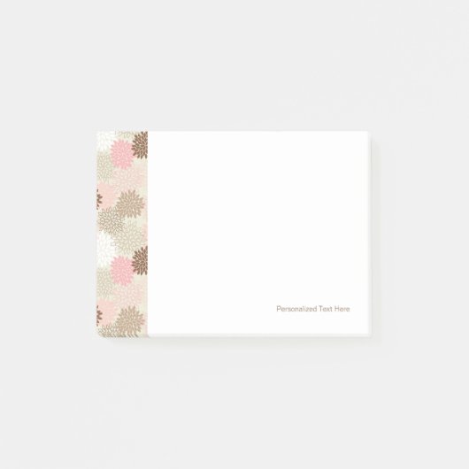 Post-it® Motif De FEMME Rose Et Brown (Devant)