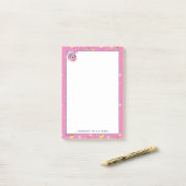 Post-it® Motif de fête cupcake d'Abby Cadabby (Sur un bureau)