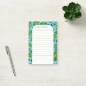 Post-it® Motif de feuille de monstère tropicale CUSTOMISÉ (Bureau)