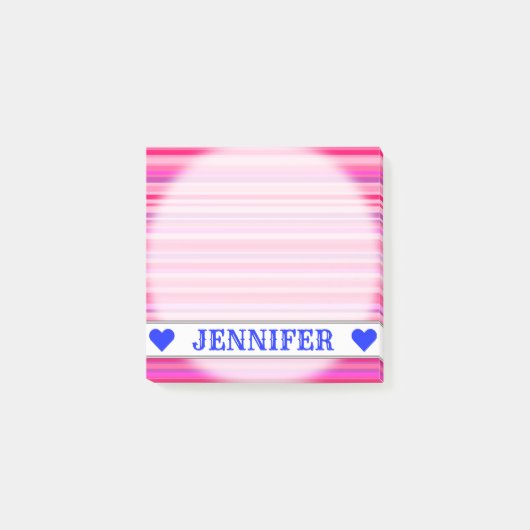 Post-it® Motif de filles roses et violettes amusantes, joye (Devant)