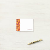 Post-it® Motif de fleur d'or (Sur un bureau)