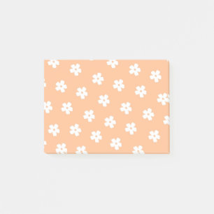 Post-it® Motif de fleur hippie blanche de la Pêche à la Pre