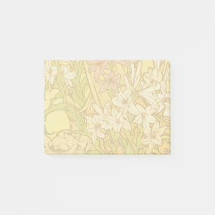 Post-it® Motif de fleurs de lys d'Alphonse Mucha : Art nouv