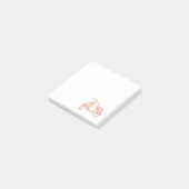 Post-it® Motif de fleurs de scooter moteur (Incliné)