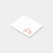 Post-it® Motif de fleurs de scooter moteur (Incliné)