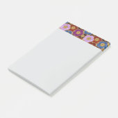 Post-it® Motif de fleurs multicolores (Incliné)