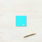 Post-it® Motif de fleurs Turquoise (Sur un bureau)