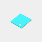 Post-it® Motif de fleurs Turquoise (Incliné)