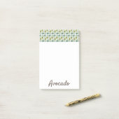 Post-it® Motif de fruit d'avocat  (Sur un bureau)