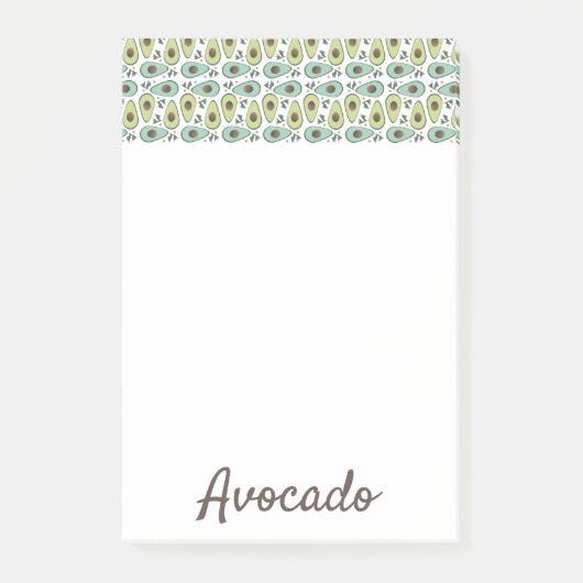 Post-it® Motif de fruit d'avocat  (Devant)