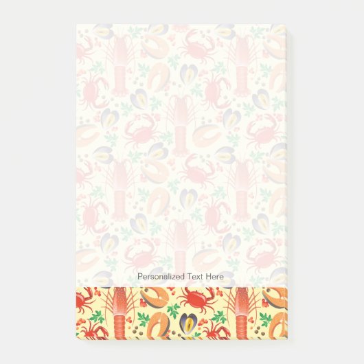 Post-it® Motif de fruits de mer (Devant)