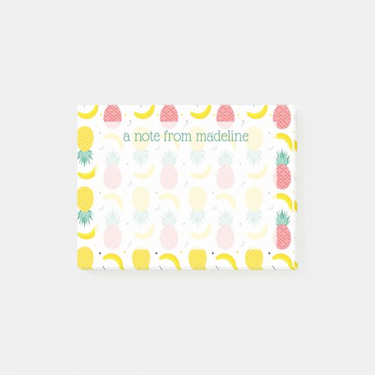 Post-it® Motif de fruits tropicaux colorés (Devant)