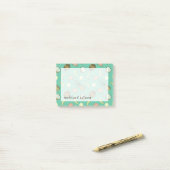 Post-it® Motif de griffonnage de fruit tropical (Sur un bureau)