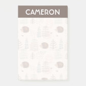 Post-it® Motif de hérisson de bois mignon (Devant)