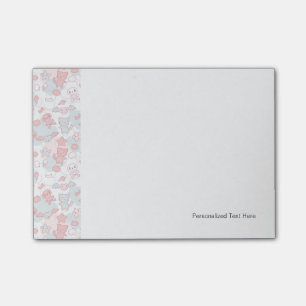 Post-it® motif de kawaii avec le griffonnage