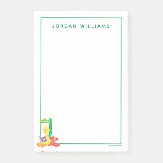 Post-it® Motif de la rue Sésame du dimanche (Devant)