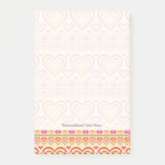 Post-it® Motif de la Saint Valentin (Devant)