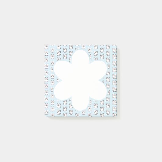 Post-it® Motif de lapin visage de lapin mignon (Devant)