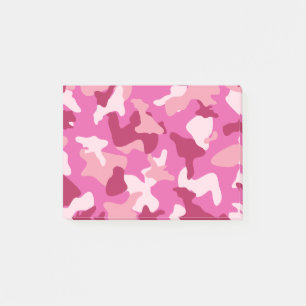 Post-it® motif de l'armée de camouflage rose